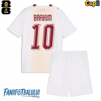 Maroc Brahim Diaz #10 Echipament de Fotbal Replică Mondial 2026 Copii Deplasare (+ Șorturi)